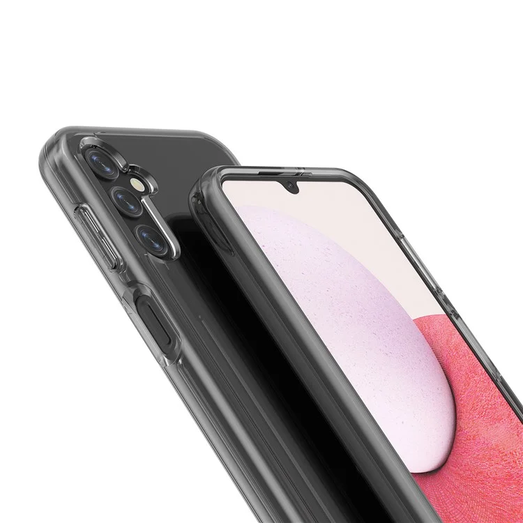 For Samsung Galaxy A14 5G / 4G Transparent TPU + PC Phone Case Scratch-resistant Phone Cover - Transparent
