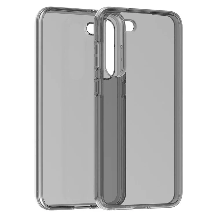 For Samsung Galaxy S23+ Transparent Phone Case Anti-Scratch TPU + PC Protective Phone Back Cover - Transparent Grey