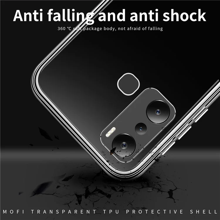 Mofi Per Infinix Hot 20i 4G / X665E Cround di Telefono Per Telefono Cellulare Slim Clear Clear Slim TPU