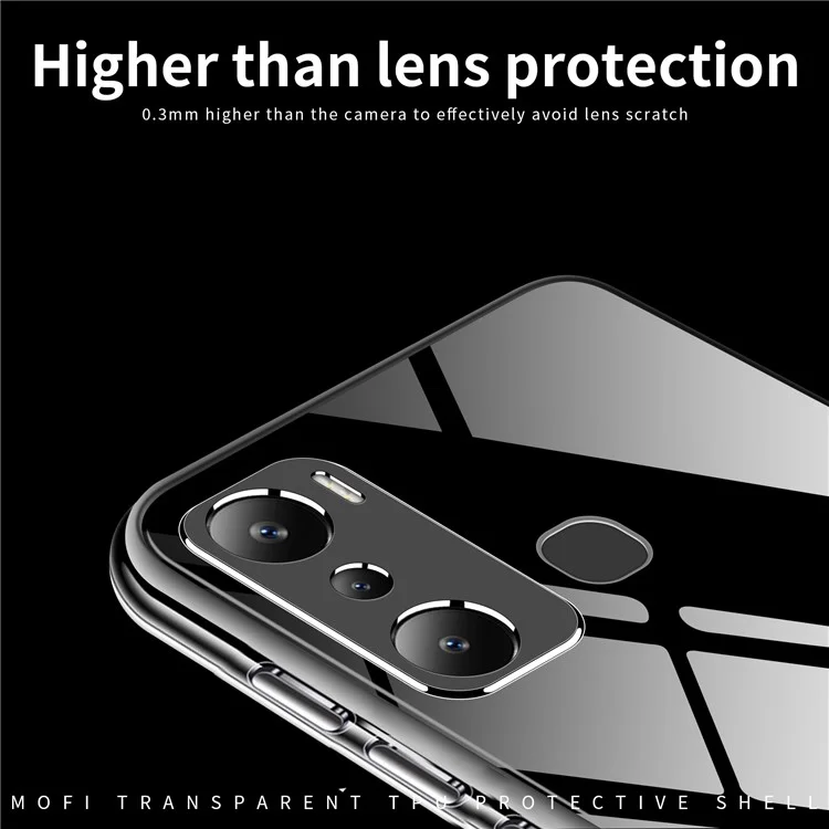 Mofi Per Infinix Hot 20i 4G / X665E Cround di Telefono Per Telefono Cellulare Slim Clear Clear Slim TPU