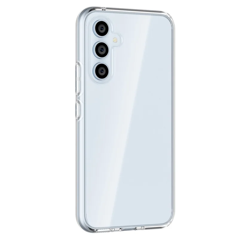 For Samsung Galaxy A54 5G Transparent Phone Case Hybrid Hard PC Soft TPU Anti-Scratch Protective Cover - Transparent