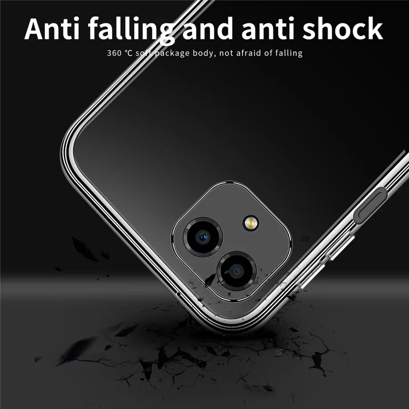 MOFI for Honor Play6C 4G Anti-scratch Mobile Phone Case Ultra Clear Flexible TPU Protective Cover