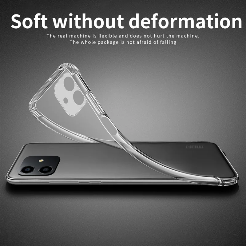 MOFI for Honor Play6C 4G Anti-scratch Mobile Phone Case Ultra Clear Flexible TPU Protective Cover