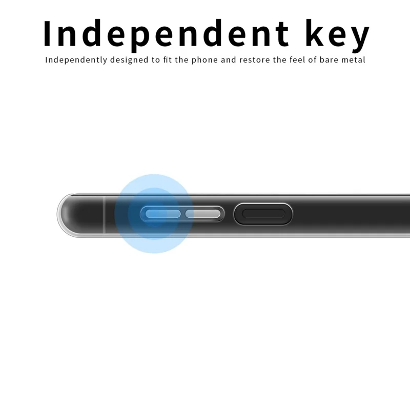 MOFI for Honor Play6C 4G Anti-scratch Mobile Phone Case Ultra Clear Flexible TPU Protective Cover