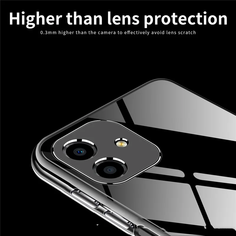 MOFI for Honor Play6C 4G Anti-scratch Mobile Phone Case Ultra Clear Flexible TPU Protective Cover