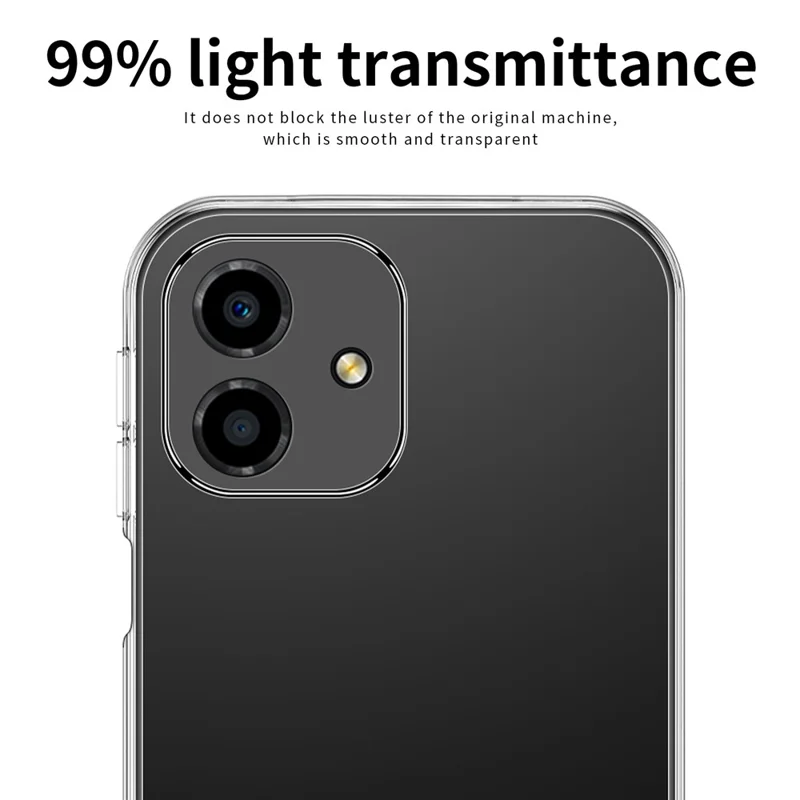 MOFI for Honor Play6C 4G Anti-scratch Mobile Phone Case Ultra Clear Flexible TPU Protective Cover