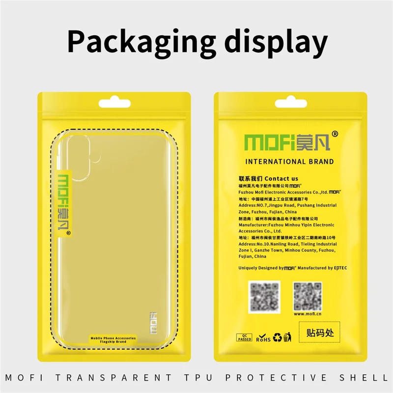 MOFI Rückenschale für Samsung Galaxy A04e 4G / F04 4G / M04 4G, TPU-Handyhülle mit Sturzschutz, hochtransparente Schutzhülle
