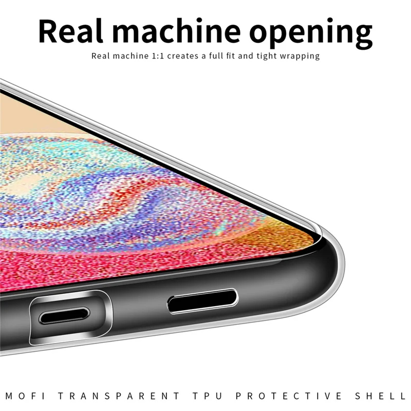 MOFI Rückenschale für Samsung Galaxy A04e 4G / F04 4G / M04 4G, TPU-Handyhülle mit Sturzschutz, hochtransparente Schutzhülle