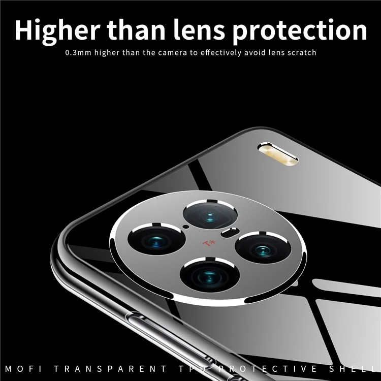 MOFI Back Shell per vivo X90 Pro+ 5G, Custodia in TPU flessibile, resistente ai graffi, ad alta trasparenza, protezione