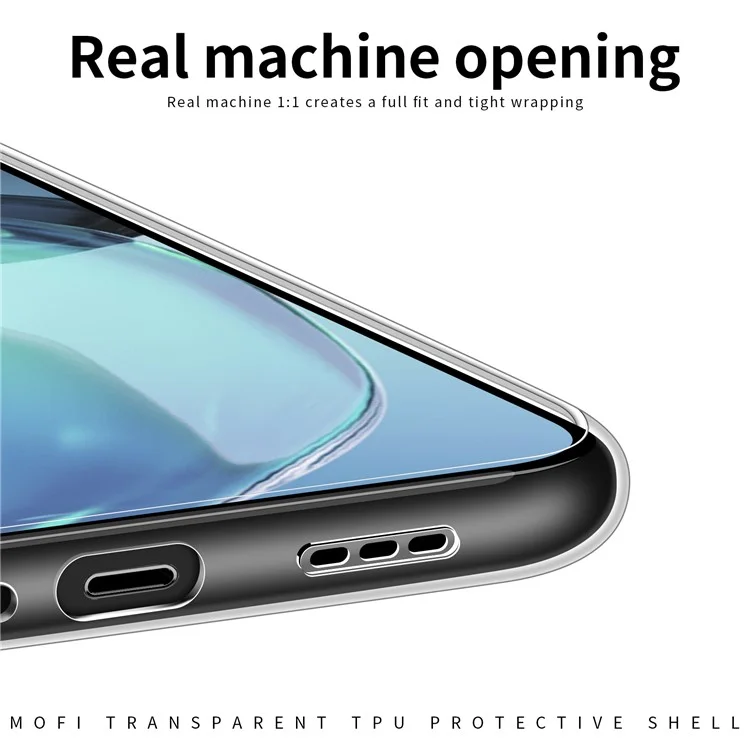 Funda de teléfono móvil MOFI Transparent Soft TPU para Motorola Moto G72 4G, cubierta trasera anti-arañazos y a prueba de golpes para teléfono móvil