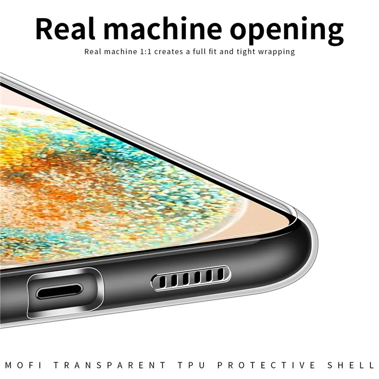 MOFI Custodia Telefonica Trasparente in TPU per Samsung Galaxy A14 5G, Antigraffio Antiurto Cover Cellulare
