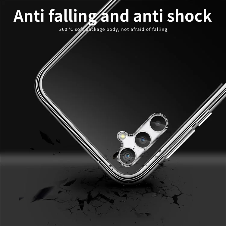 Custodia in TPU morbido MOFI per Samsung Galaxy A34 5G, cover telefonica antigraffio e trasparente
