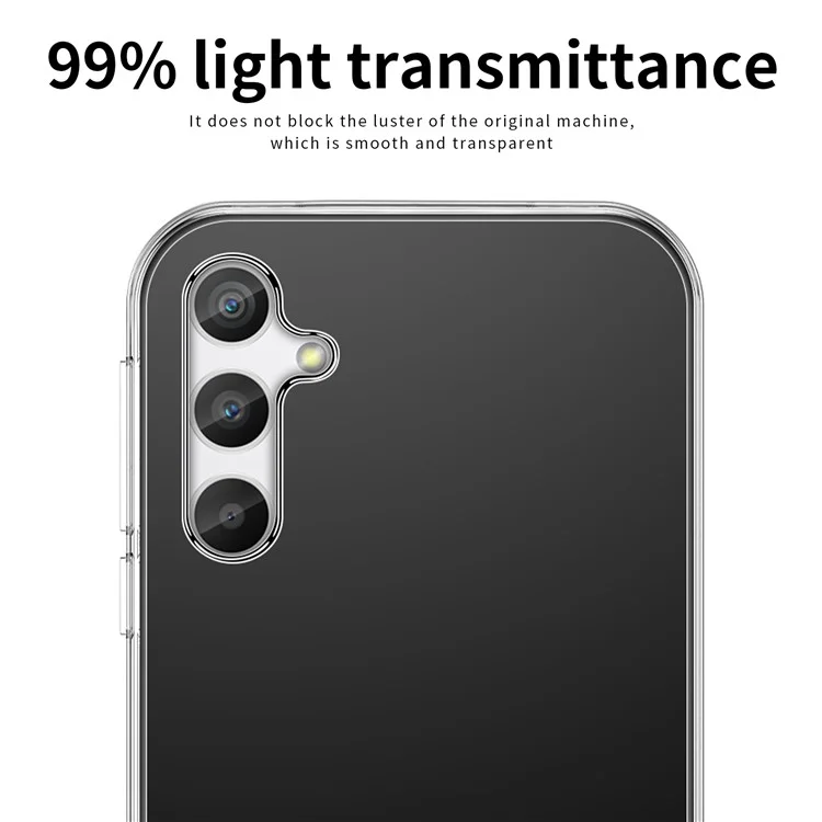 Custodia in TPU morbido MOFI per Samsung Galaxy A34 5G, cover telefonica antigraffio e trasparente
