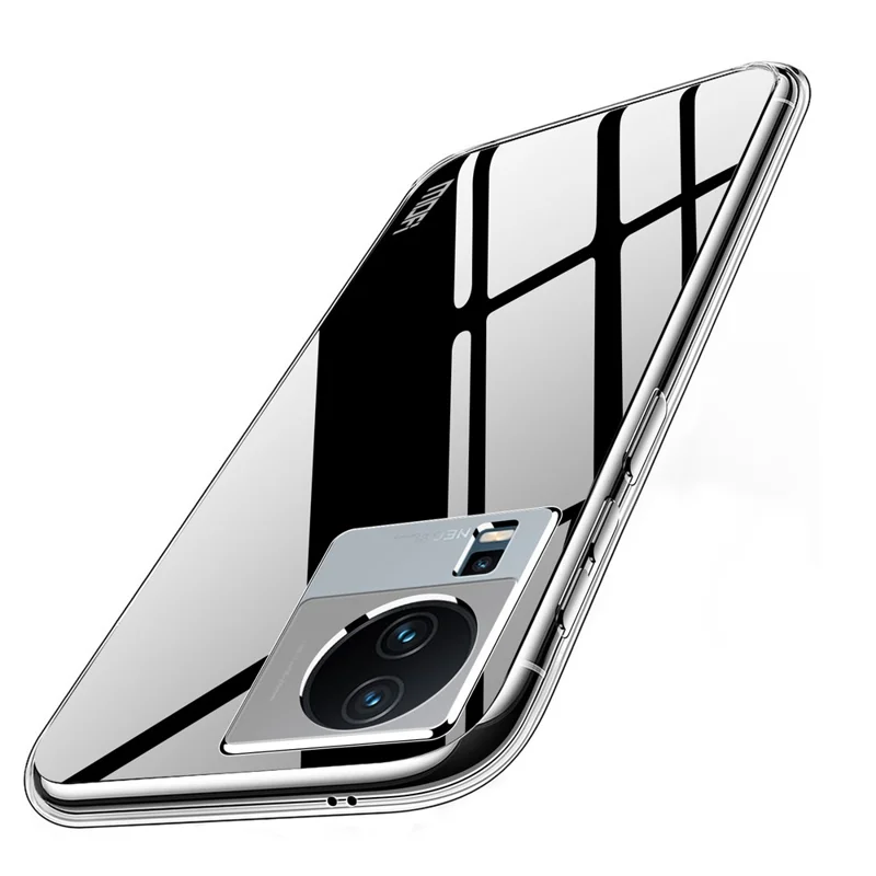MOFI For vivo iQOO Neo7 5G Shockproof TPU Phone Case, Transparent Cellphone Back Protector Cover