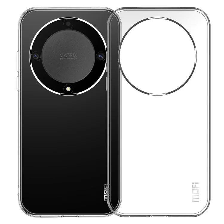 Coque de téléphone MOFI TPU pour Honor X9a 5G / X40 5G / Magic5 Lite 5G, protecteur de téléphone à dos transparent