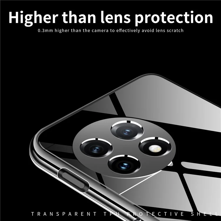 MOFI для OnePlus 11R 5G / Ace 2 5G Прозрачный чехол для телефона Гибкий ударостойкий чехол для сотового телефона