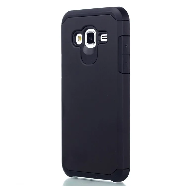 Armor Hybrid Plastic + TPU Back Case for Samsung Galaxy J3 / J3 (2016) - Black