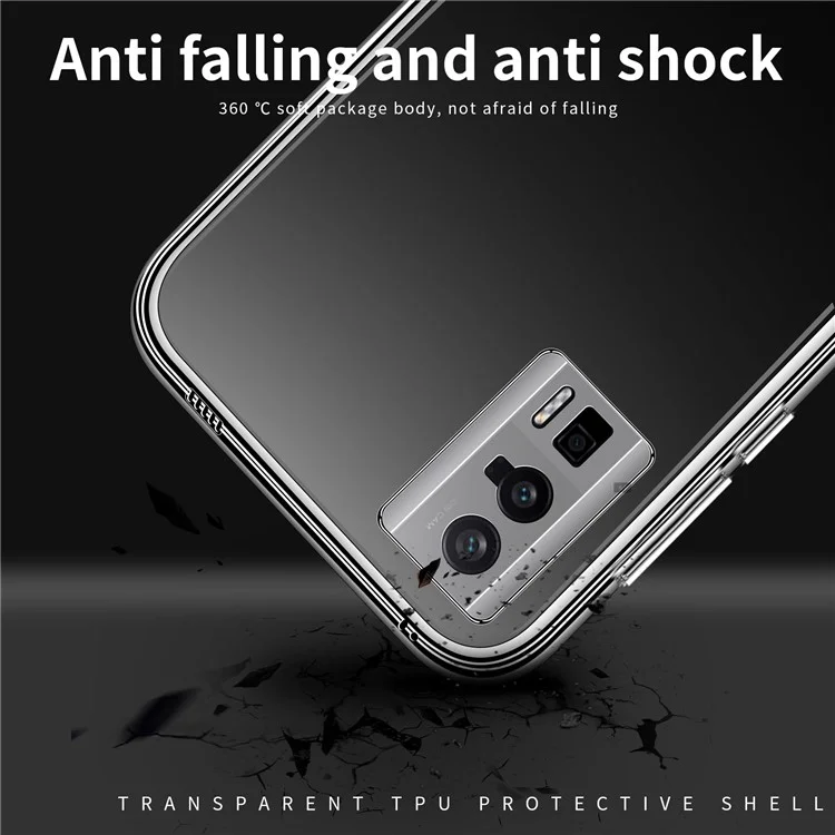 MOFI para Xiaomi Poco F5 Pro 5G / Redmi K60 Pro 5G / K60 5G Funda para teléfono Soft TPU Resistente a los arañazos