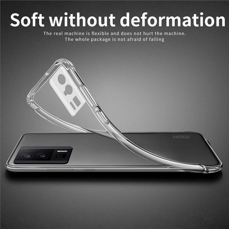 MOFI para Xiaomi Poco F5 Pro 5G / Redmi K60 Pro 5G / K60 5G Funda para teléfono Soft TPU Resistente a los arañazos