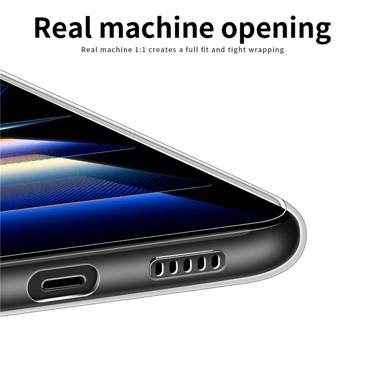 MOFI para Xiaomi Poco F5 Pro 5G / Redmi K60 Pro 5G / K60 5G Funda para teléfono Soft TPU Resistente a los arañazos
