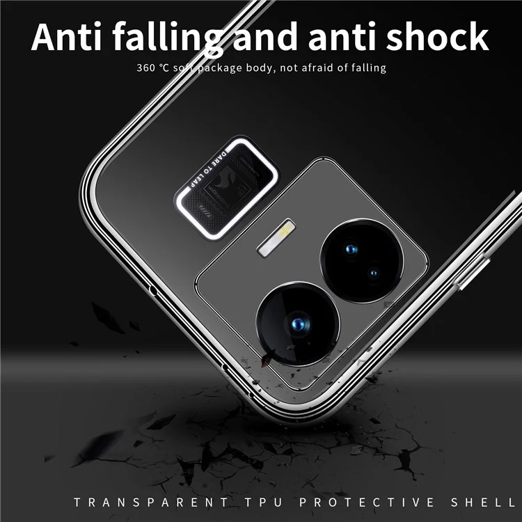 MOFI Anti-scratch Protective Case for Realme GT Neo 5 5G , Soft TPU Mobile Phone Cover
