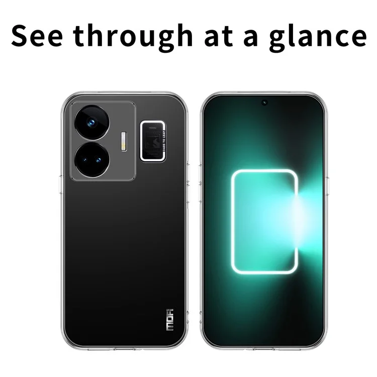MOFI Anti-scratch Protective Case for Realme GT Neo 5 5G , Soft TPU Mobile Phone Cover