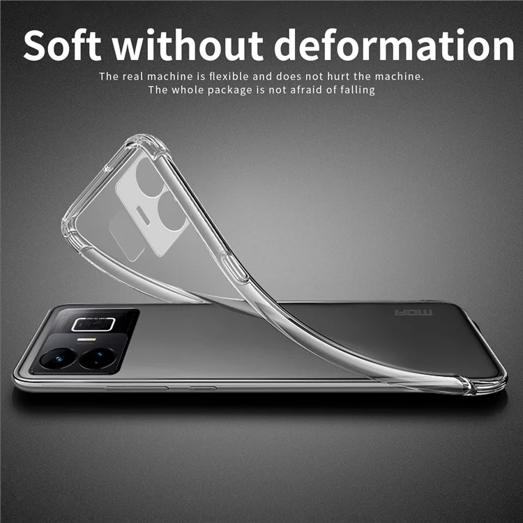 MOFI Anti-scratch Protective Case for Realme GT Neo 5 5G , Soft TPU Mobile Phone Cover