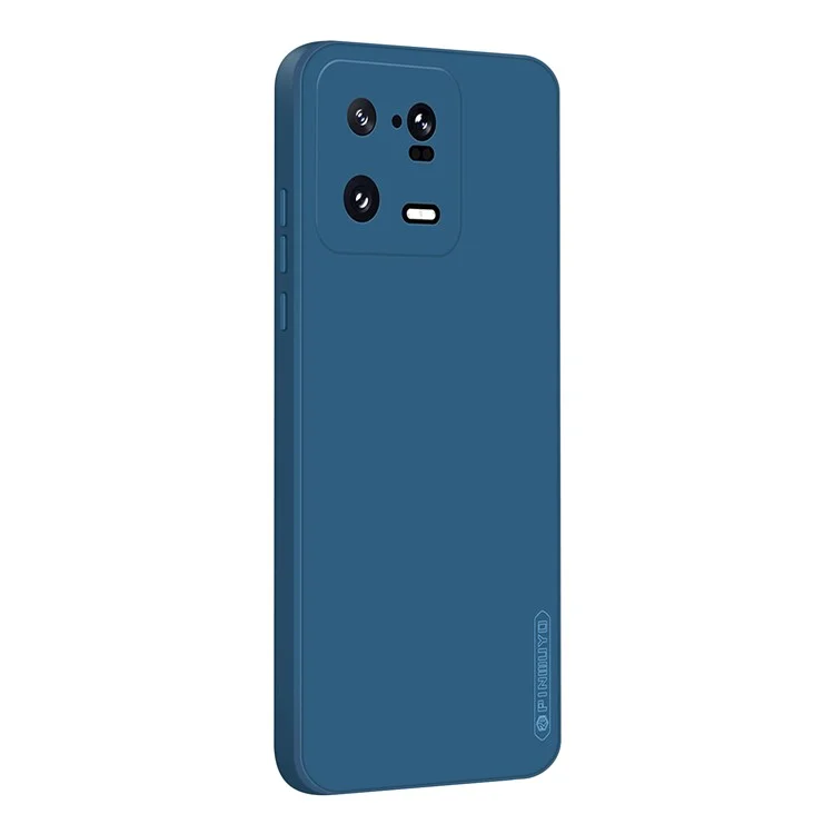 PINWUYO For Xiaomi 13 Pro 5G TPU Phone Case Fiber Flocking Lining Cell Phone Cover - Dark Blue