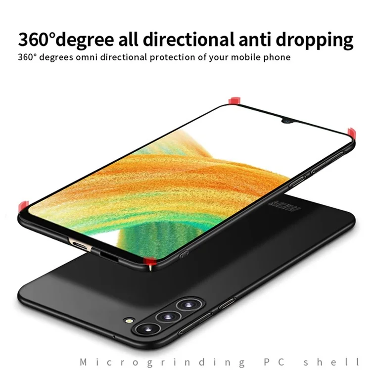 MOFI JK PC Series-1 Shield Für Samsung Galaxy A54 5G Matte Phone Case Hard PC Protective Phone Cover - Schwarz