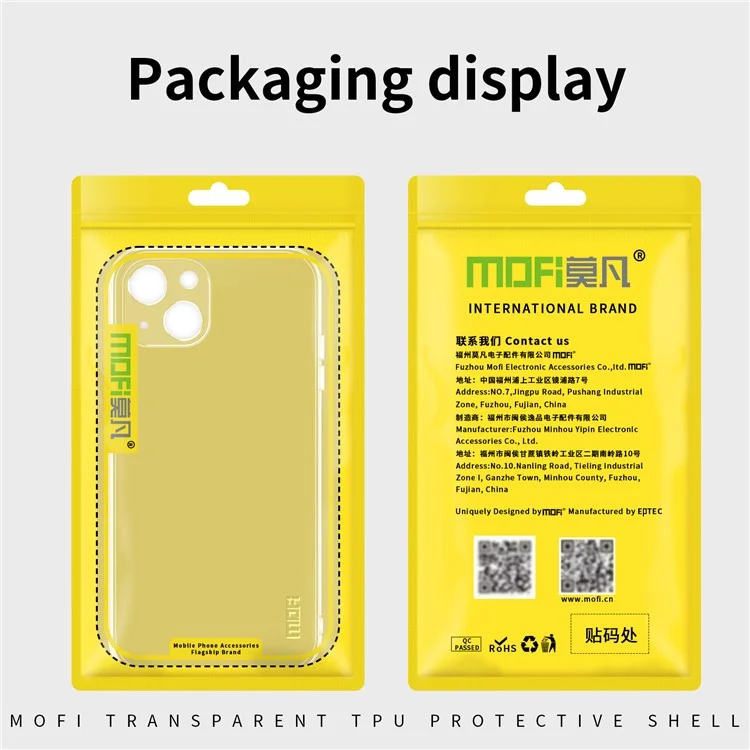 MOFI For iPhone 12 6.1 inch / 12 Pro 6.1 inch Case Anti-Drop Transparent Soft TPU Phone Cover