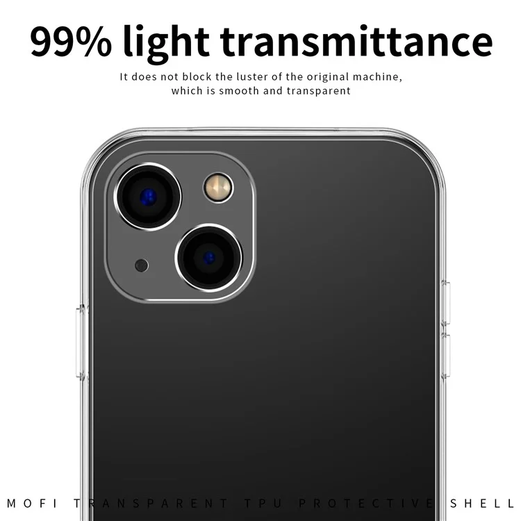 MOFI For iPhone 12 6.1 inch / 12 Pro 6.1 inch Case Anti-Drop Transparent Soft TPU Phone Cover