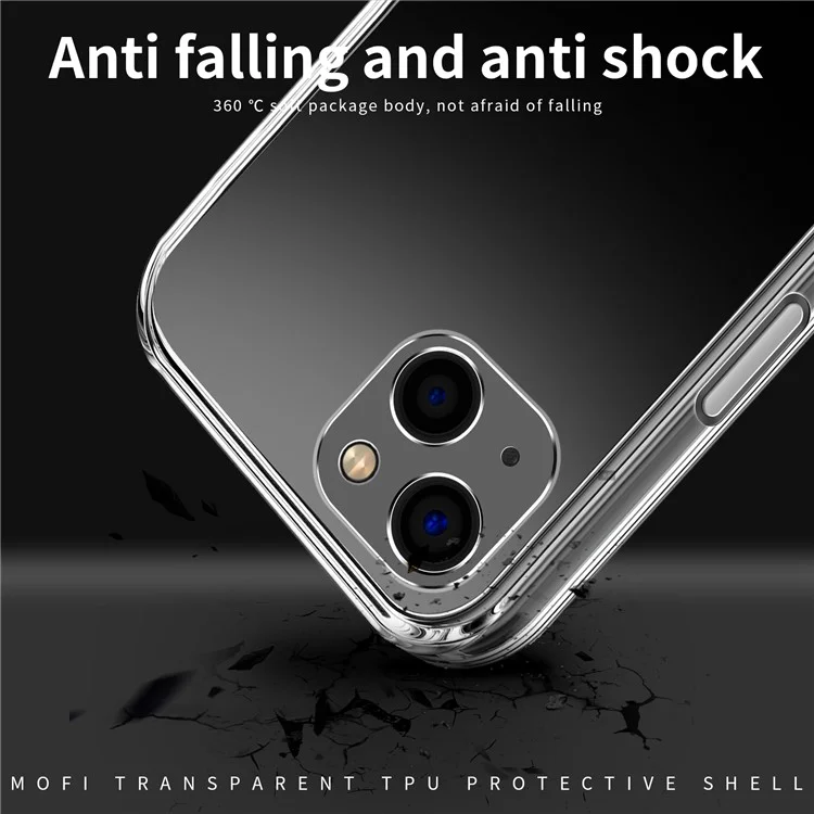 MOFI For iPhone 12 6.1 inch / 12 Pro 6.1 inch Case Anti-Drop Transparent Soft TPU Phone Cover