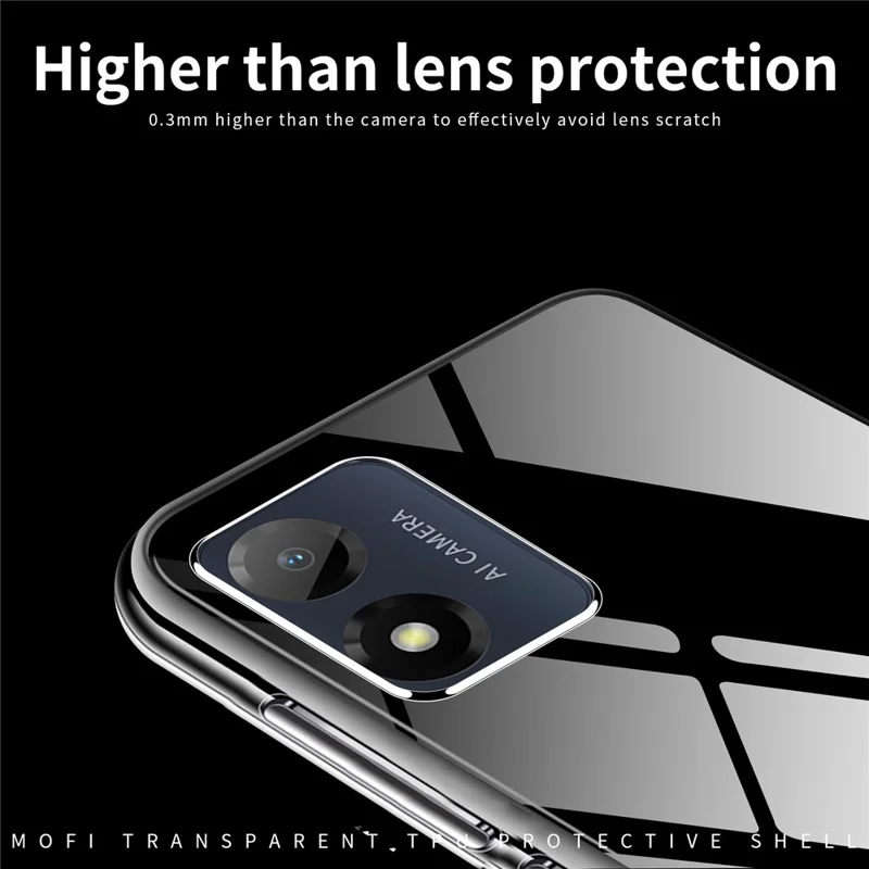 MOFI For Motorola Moto E13 4G Soft TPU Phone Case Transparent Anti-drop Cell Phone Cover