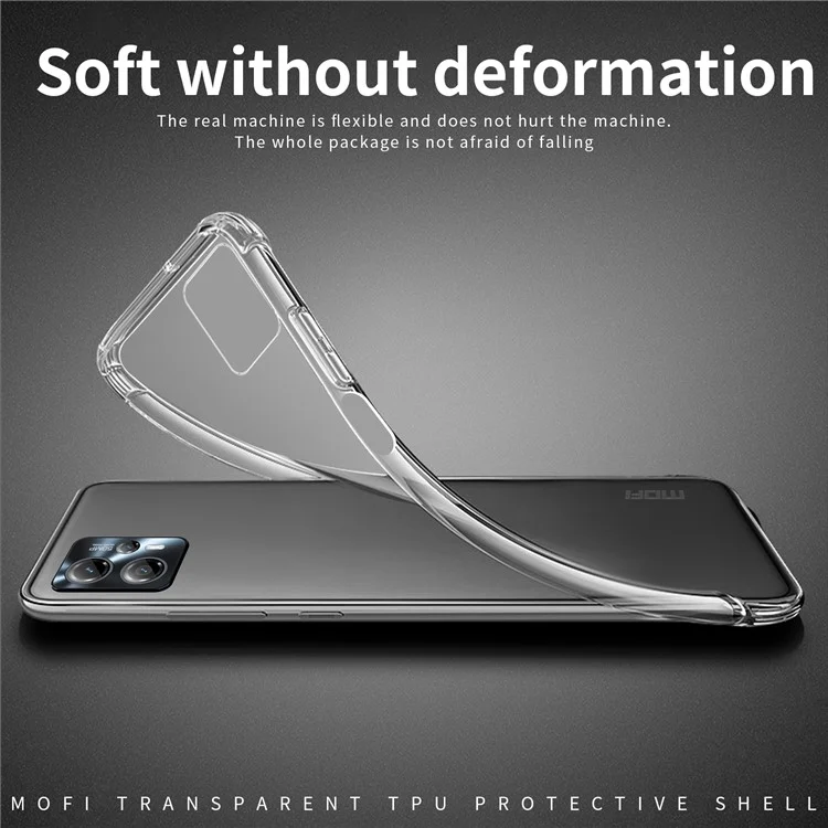 MOFI For Motorola Moto G13 4G / G23 4G Прозрачный ударопрочный чехол Мягкий TPU Phone Cover