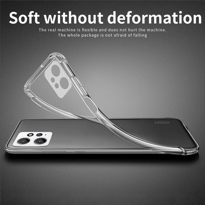 MOFI For Xiaomi Redmi Note 12 4G Drop Resistant Transparent Case Soft TPU Phone Cover