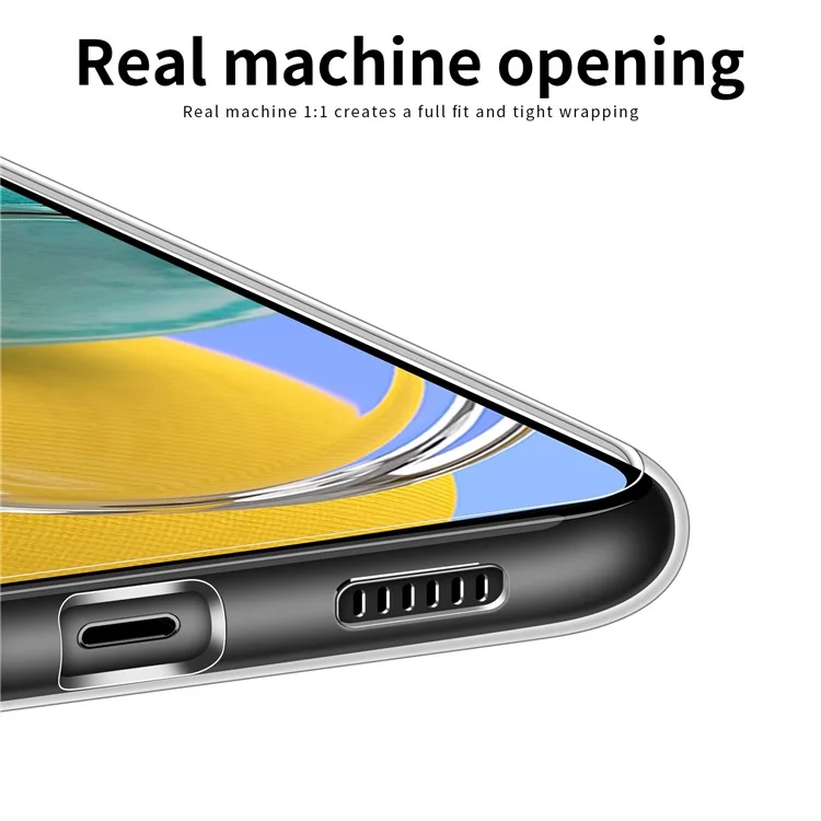 MOFI For Samsung Galaxy M14 5G Transparent Phone TPU Case Anti-scratch Smartphone Cover