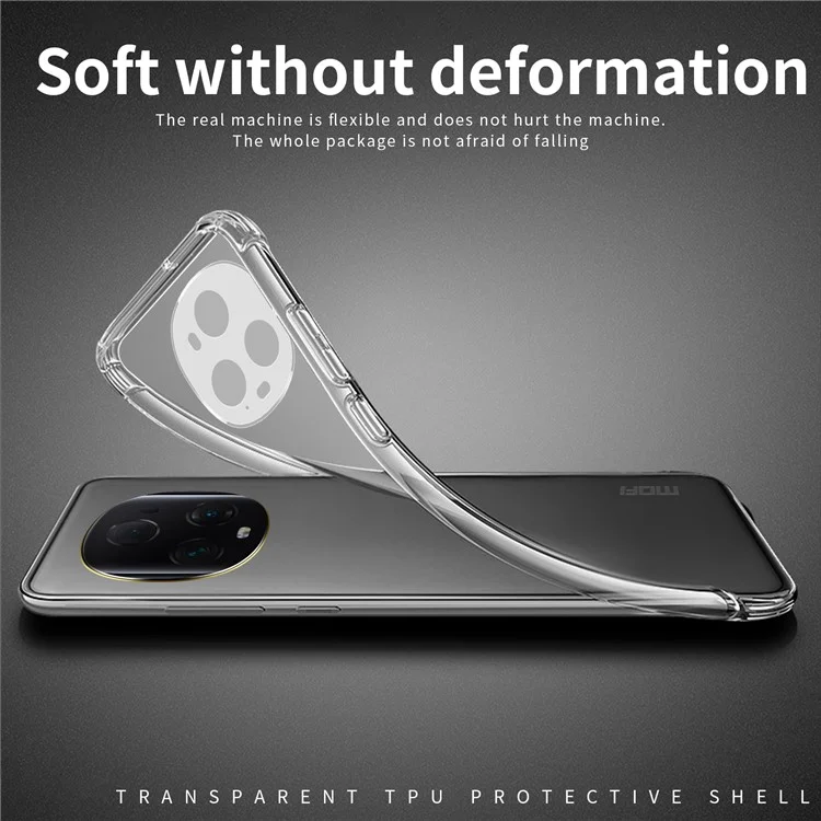 MOFI For Honor Magic5 Ultimate 5G Capa Protetora de TPU Macio Resistente a Arranhões Transparente