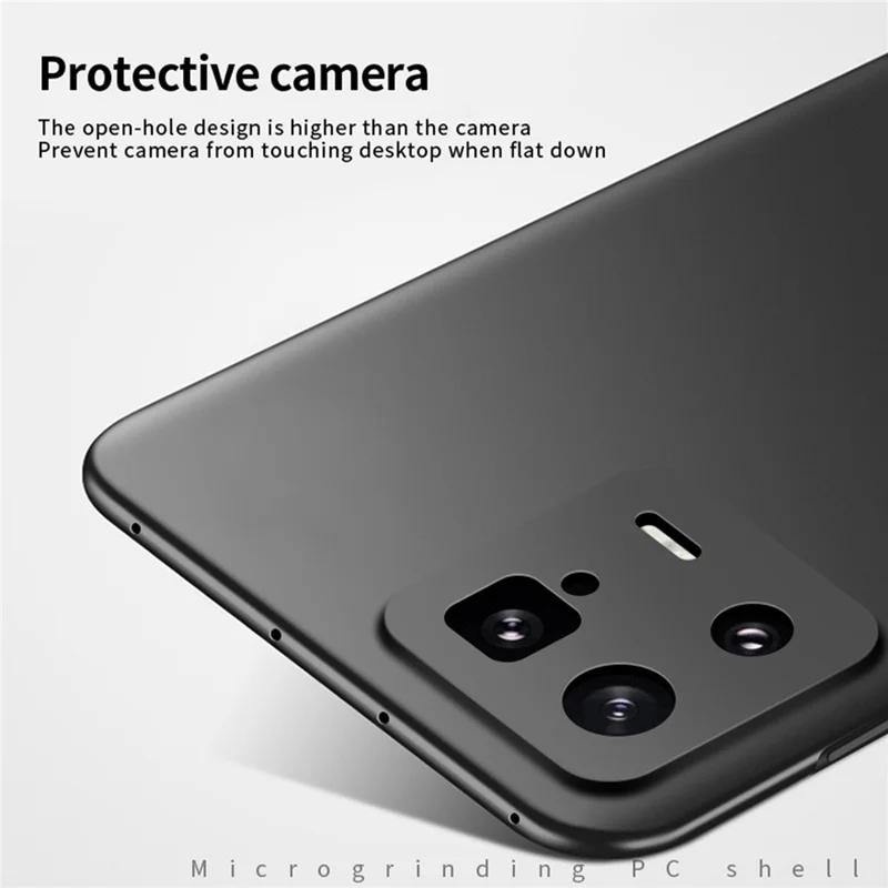MOFI JK PC Series-1 Shield For Xiaomi 13 Pro 5G Cell Phone Case Matte Surface Hard PC Cover - Black