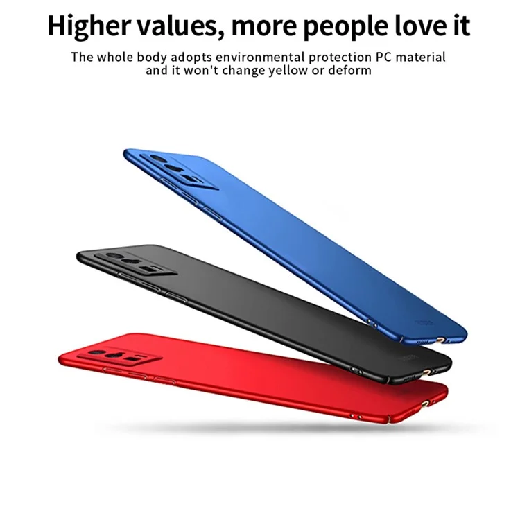 MOFI JK PC Série-1 Bouclier pour Xiaomi Poco F5 Pro 5G / Redmi K60 Pro 5G / K60 5G Étui de téléphone dur anti-traces de doigts mat - Noir 