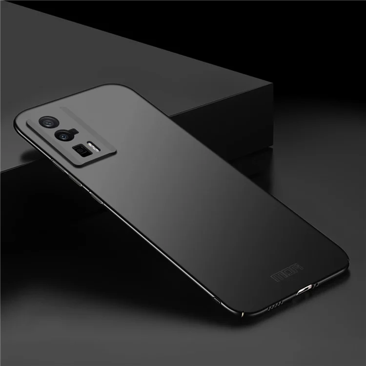 MOFI JK PC Série-1 Bouclier pour Xiaomi Poco F5 Pro 5G / Redmi K60 Pro 5G / K60 5G Étui de téléphone dur anti-traces de doigts mat - Noir 