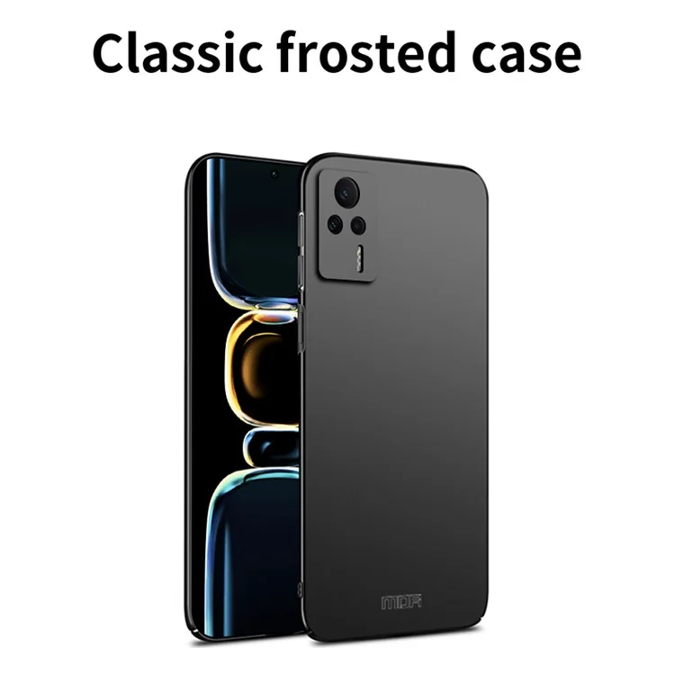 MOFI JK Serie PC-1 Escudo para Xiaomi Redmi K60E 5G Carcasa rígida antiarañazos de PC mate - Negro 