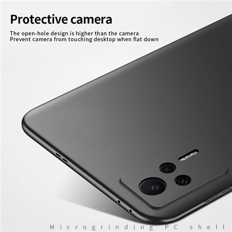 MOFI JK Serie PC-1 Escudo para Xiaomi Redmi K60E 5G Carcasa rígida antiarañazos de PC mate - Negro 