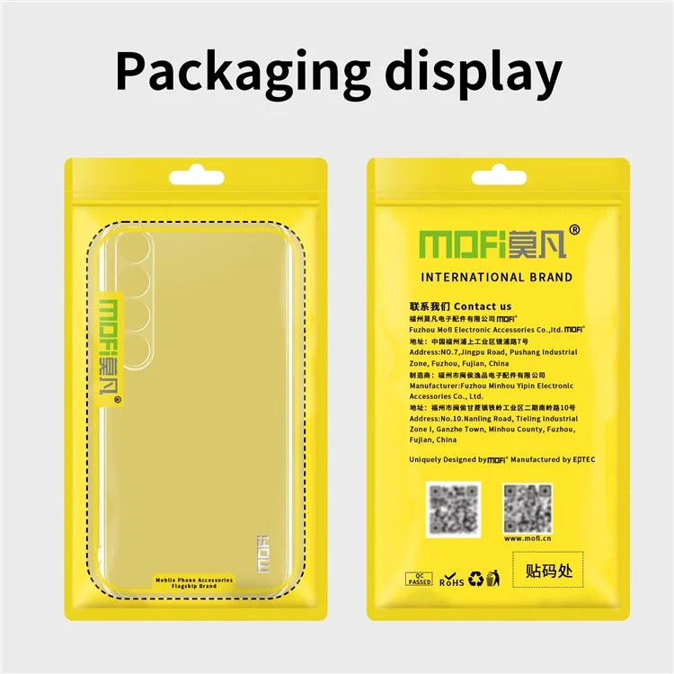 Shell TPU MOFI Para Meizu 20 Pro Transparente Caja Protectora Cubierta de Teléfono Resistente