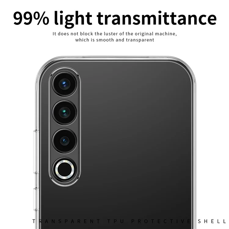 Shell TPU MOFI Para Meizu 20 Pro Transparente Caja Protectora Cubierta de Teléfono Resistente