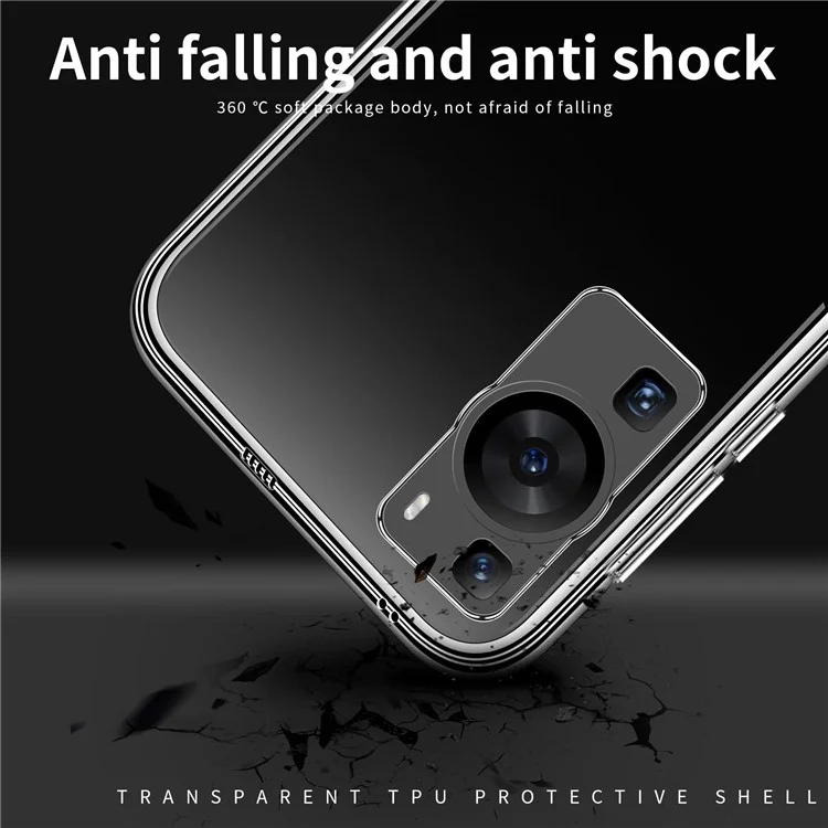 Coque de protection en TPU transparent MOFI pour Huawei P60 / P60 Pro, étui de protection antichoc pour téléphone