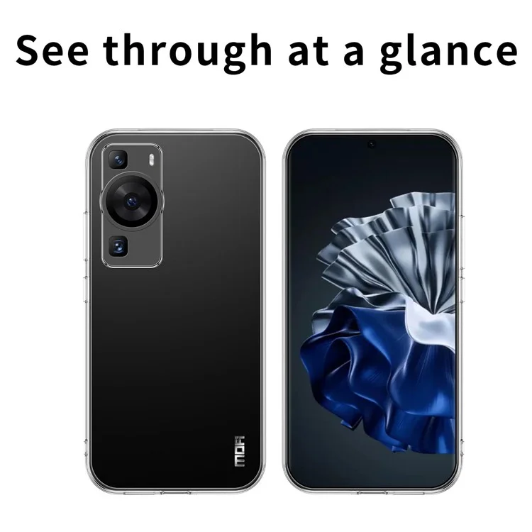 Coque de protection en TPU transparent MOFI pour Huawei P60 / P60 Pro, étui de protection antichoc pour téléphone