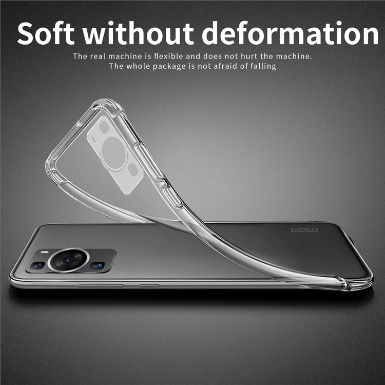 Coque de protection en TPU transparent MOFI pour Huawei P60 / P60 Pro, étui de protection antichoc pour téléphone