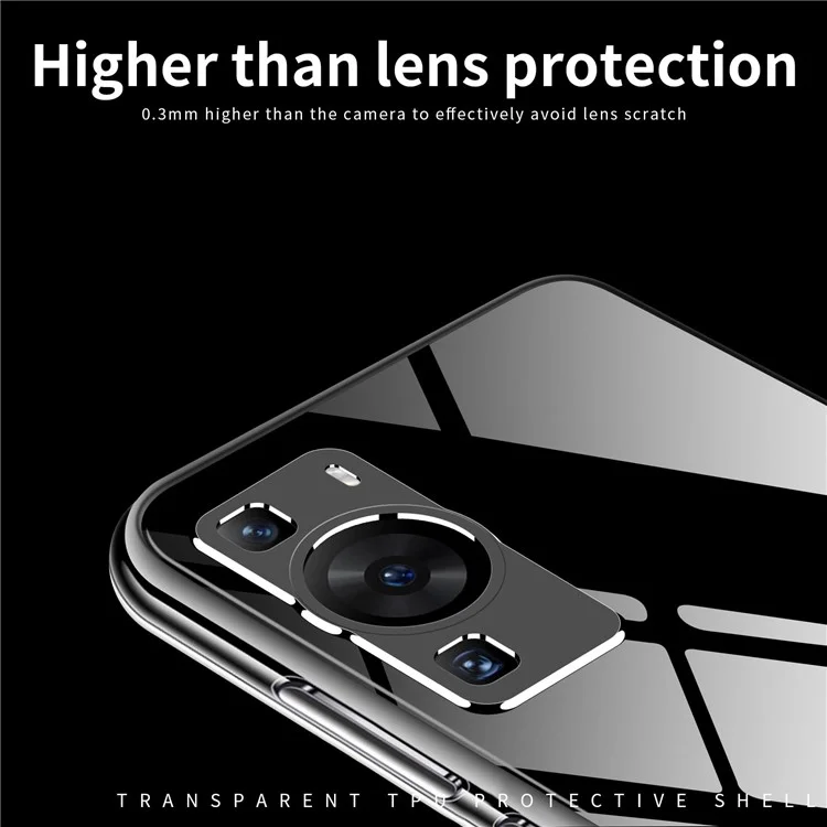 Coque de protection en TPU transparent MOFI pour Huawei P60 / P60 Pro, étui de protection antichoc pour téléphone