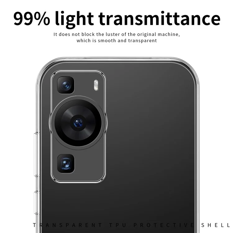 Coque de protection en TPU transparent MOFI pour Huawei P60 / P60 Pro, étui de protection antichoc pour téléphone