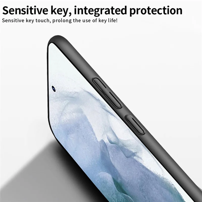 PINWUYO PC Series for Samsung Galaxy S23+ Matte Case Cell Phone Cover with Magnetic Ring Holder - Black